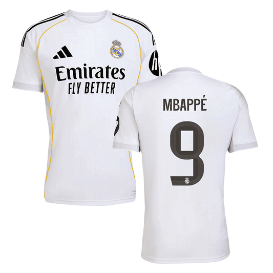 Maillot Mbappe Real Madrid 25/26 Domicile - Maillot Mbappe Real 2025 2026 - Adulte